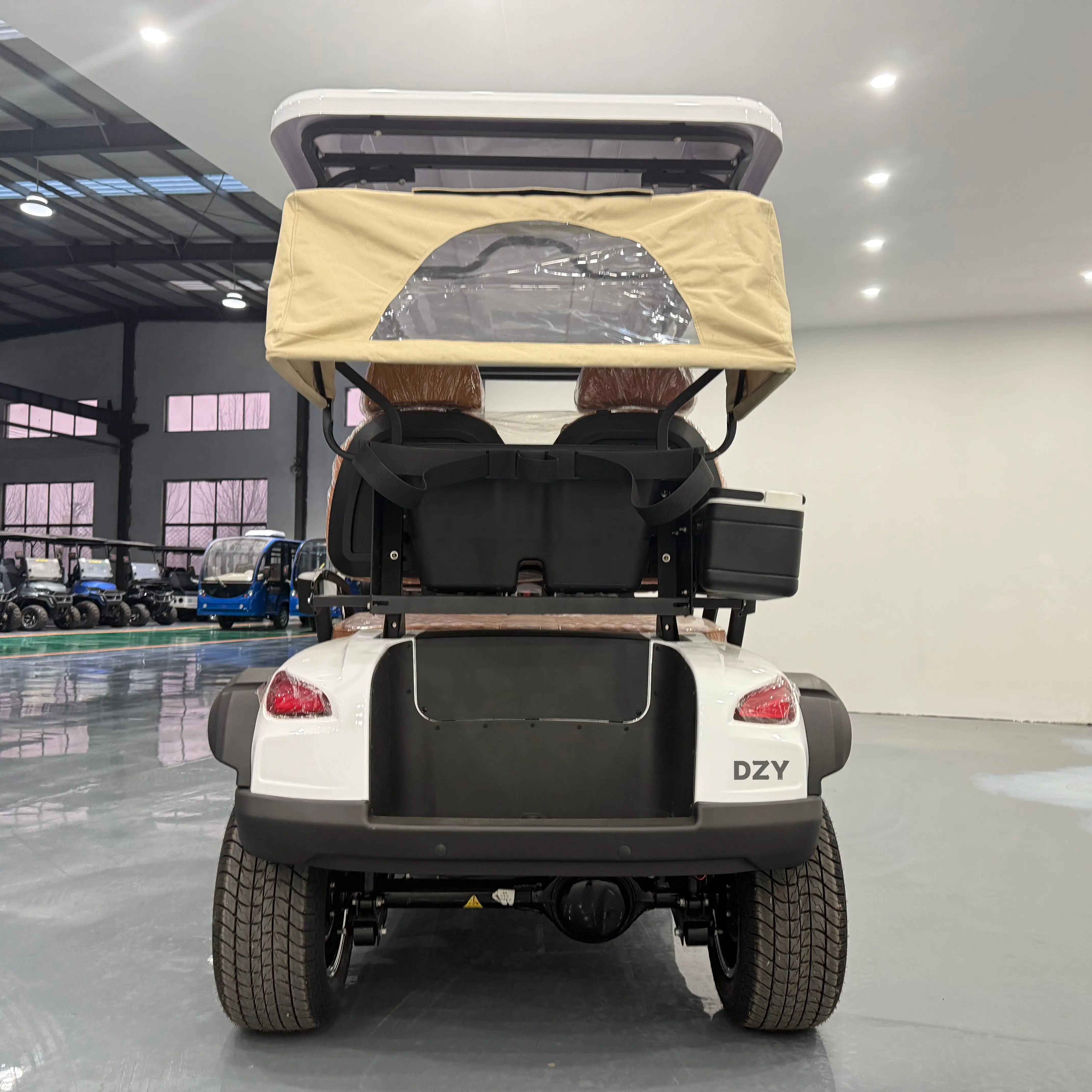 4인승 전기 골프 카트 컨트롤러 48볼트 클럽 카 5kw 3-4륜 구동 후륜 기계식 브레이크 맞춤 장착