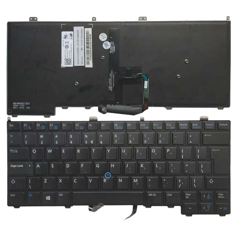 

Новинка 98%, клавиатура для ноутбука DELL Latitude E7440, пользовательская мышь, указка с подсветкой 00K1C8 V141025AR1