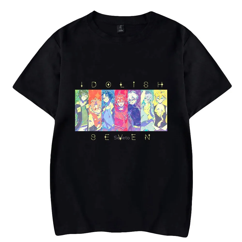 

Camiseta casual masculina e feminina com estampa merch, moda streetwear fofa e engraçada, estilo graffiti de férias, IDOLiSH7,