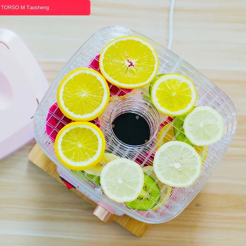 5 Layer Home Plastic Food Dryer Vegetable Meat Fruit Small Household Air Dryer Electric Dehydrator Food Drying Machine