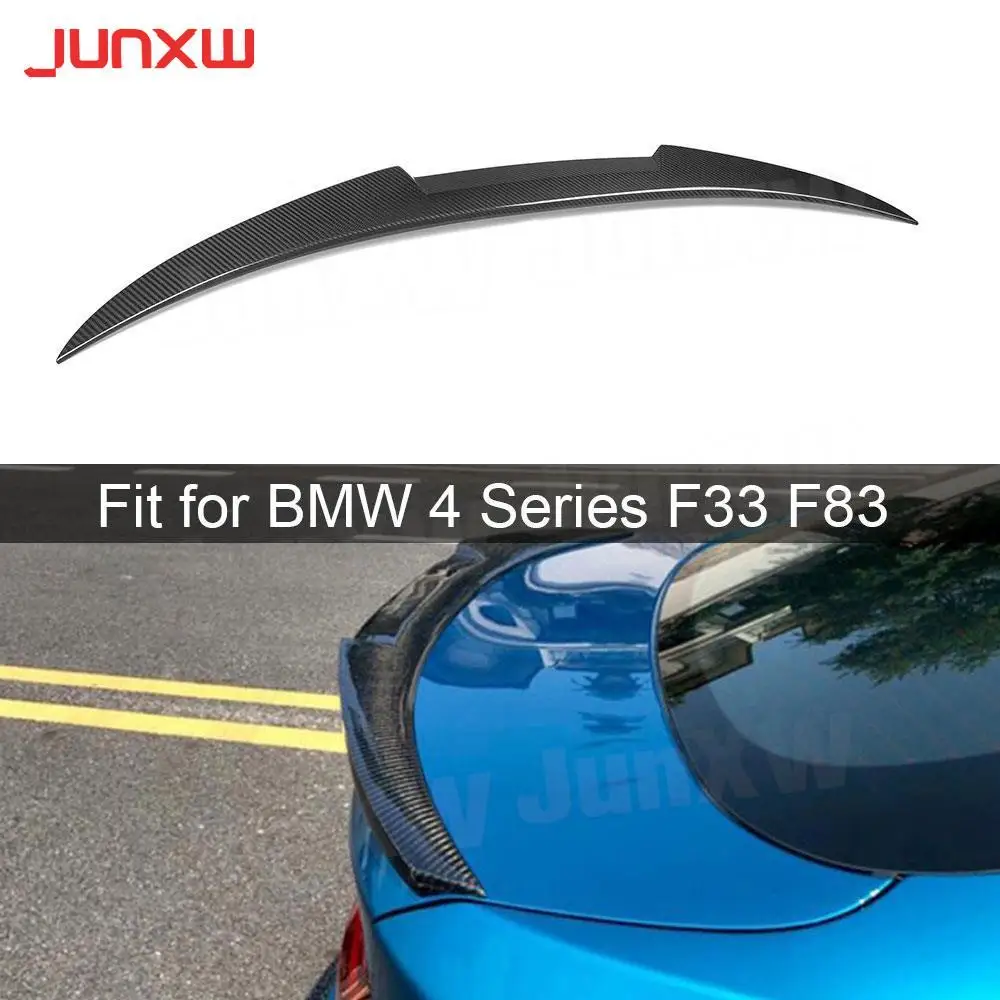 

Dry Carbon Rear Spoiler For Bmw 4 Series F33 F83 M4 Convertible 2014-2019 Rear Trunk Duck Spoiler Wing