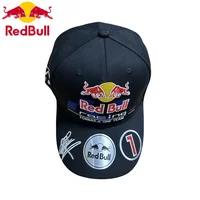 1PC Fashion Luxury Red Bull Baseball Hat Embroidered Red Bull Racing Hat Suitable for Men and Women Adjustable Red Bull Sun Hat 1