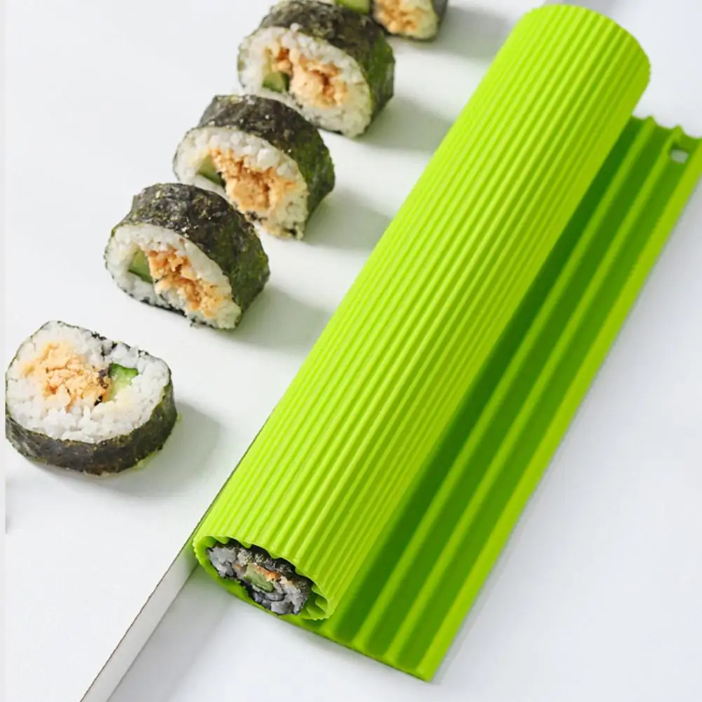 

Professional Sushi Making Equipment Professional Grade Silicone Sushi Roller Curtain Create Even Sushi Rolls with for Homemade