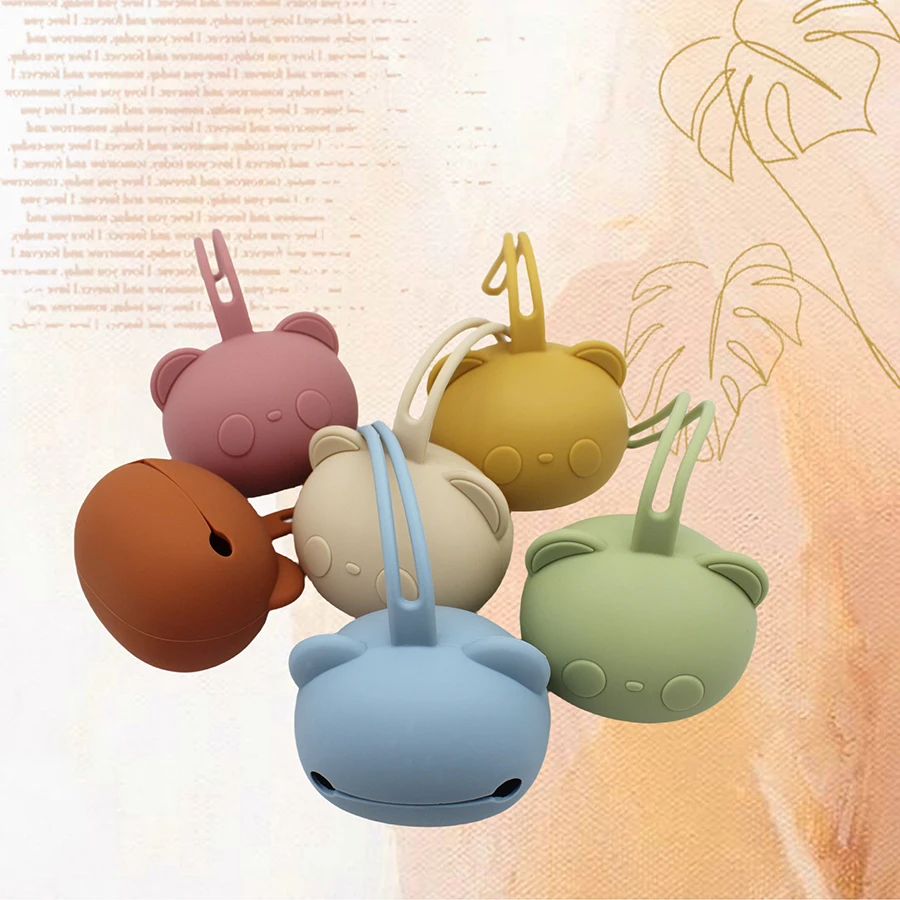 Silicone Pacifier Pouch / Pacifier Case / Coin Pouch Silicone material suitable for children's storage use