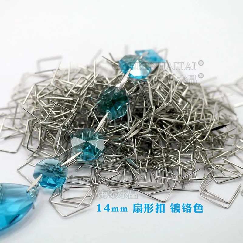 Crystal Chandelier Prisms Parts Pure Copper Net Shape Buckle Connectors Beads Curtain DIY Jewerly Accessories Link Pins