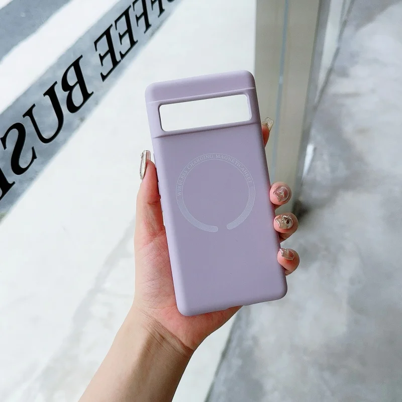 Liquid Silicone Magnetic Wireless Charging Shockproof Case - Soft Cover