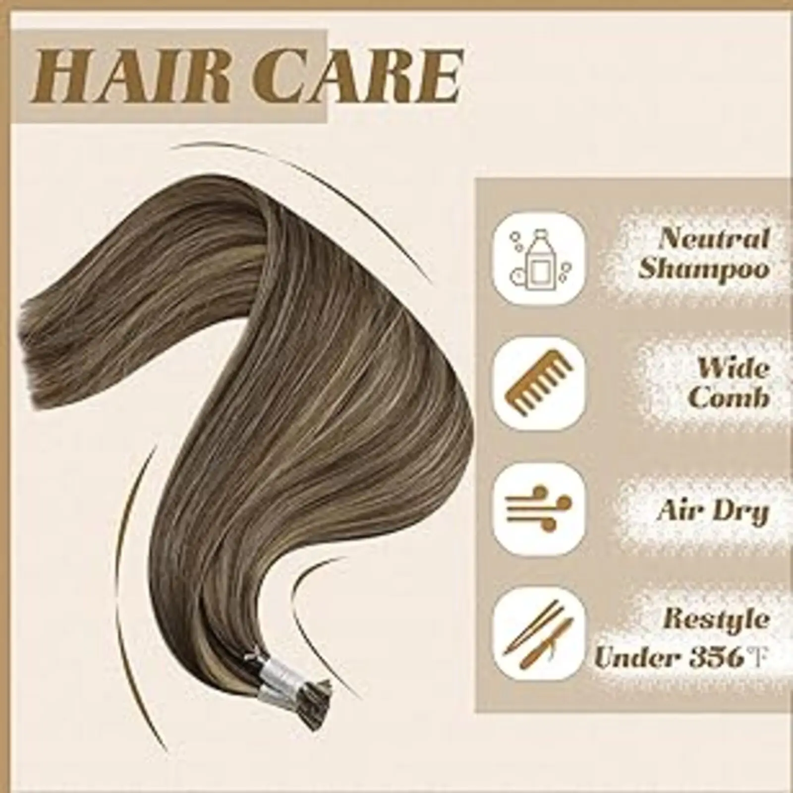 YoungSee I Tip Extension Highlights Color High Quality Human Hair 50-100G For Thinning Hair 14-24Inch Natural