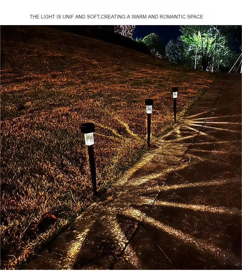 Solar Outdoor Lights Garden Lamp Solar Powered Waterproof Landscape Path Outdoor for Yard Backyard Lawn Patio Decorative