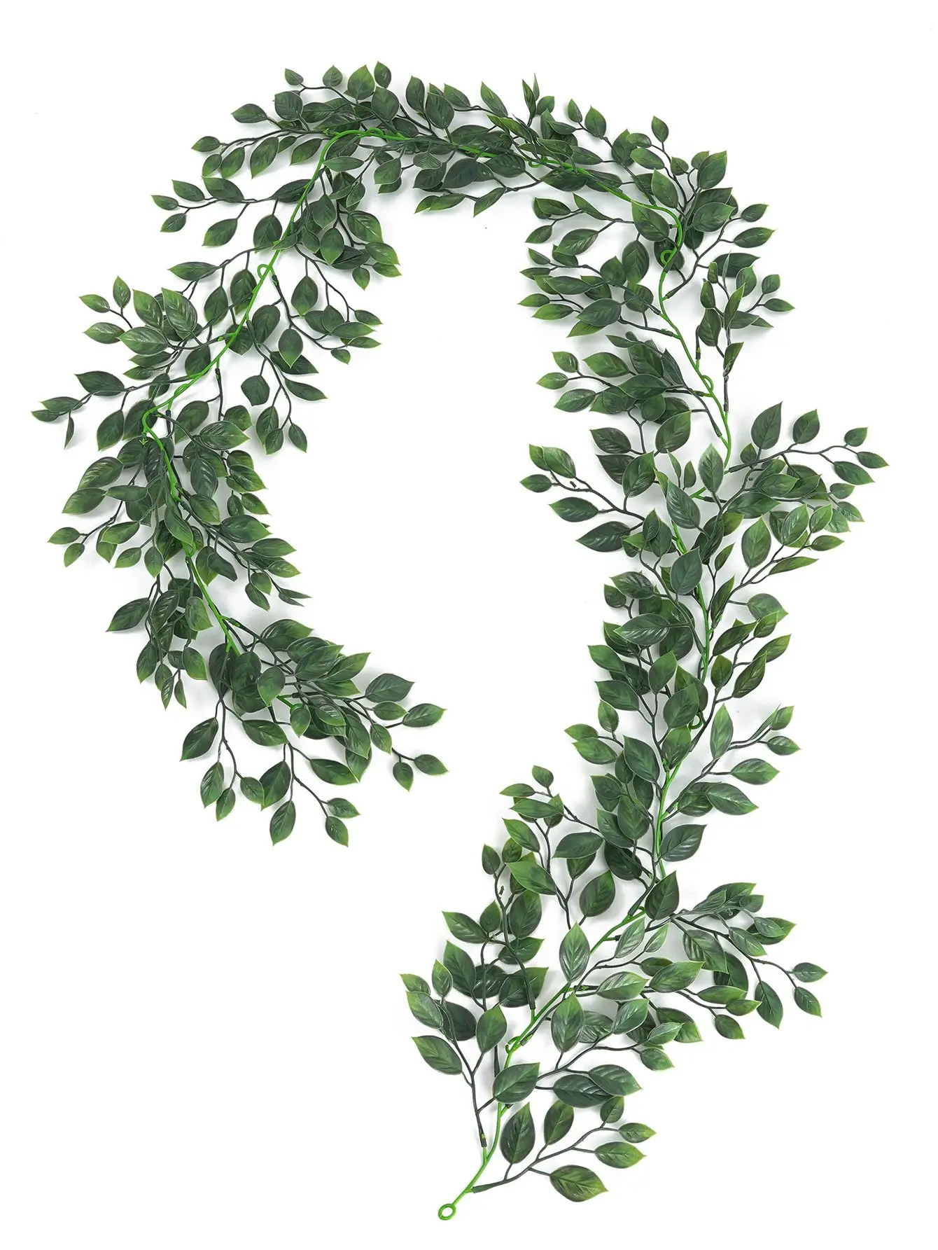 Ghirlanda Di Edera Verde Artificiale WINOMO – 7,5 Metri – Fili Di Ferro Piegabili Per Decorazioni Fai Da Te, Matrimoni E Feste