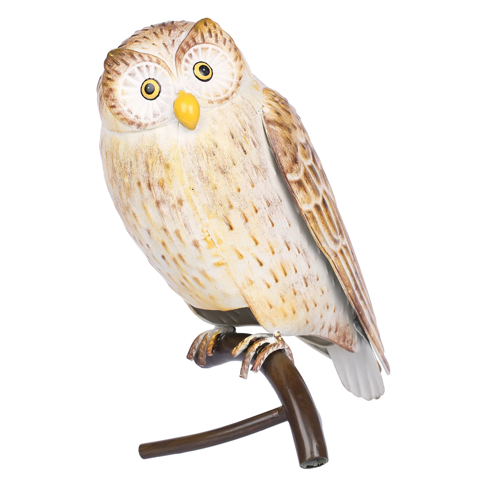 

owl sculpture Iron Owl Sculpture Metal Animal Sculpture Owl Crafts Home Desk Decoration Garden Decoration Yellow