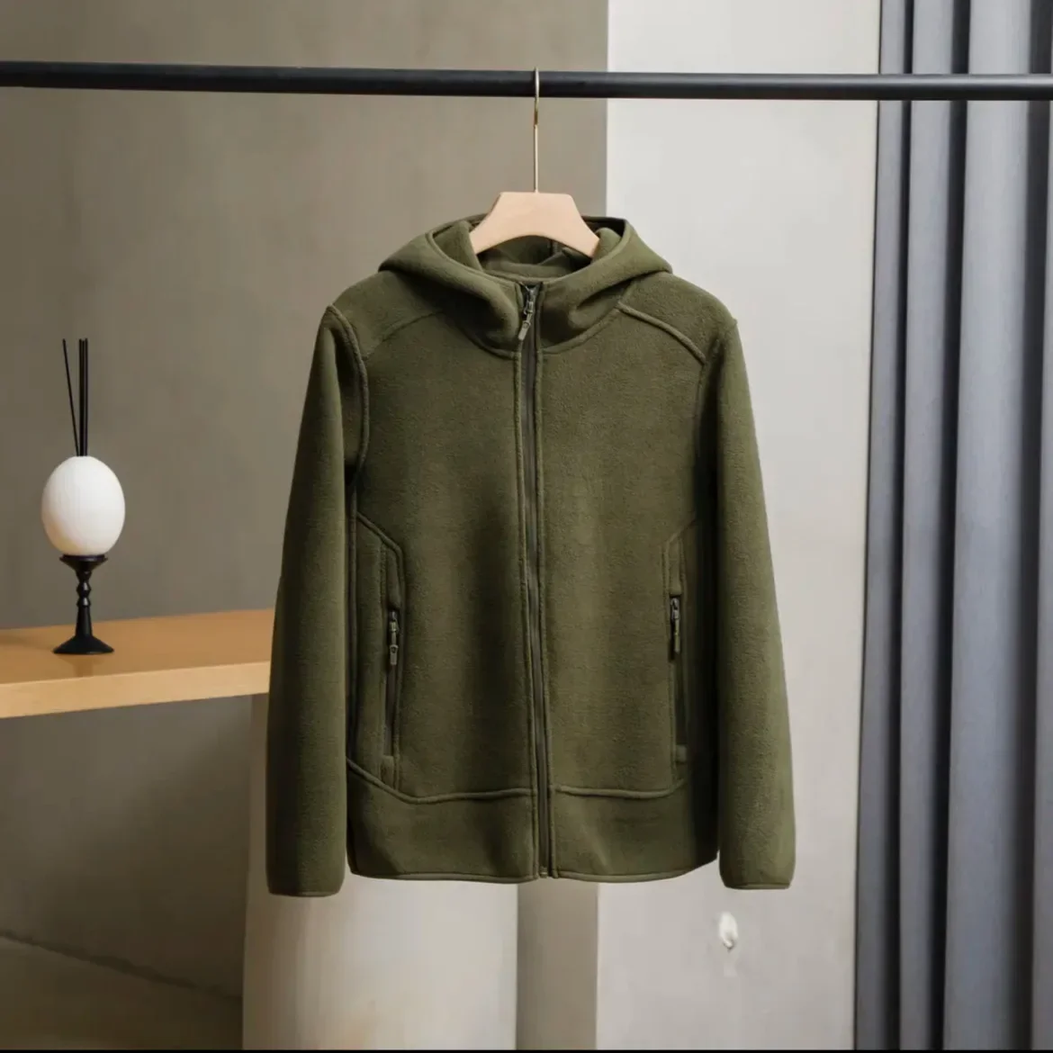 남성용 플리스 스웨터 재킷, 미국 트렌디 브랜드, 루즈 가디건, 두꺼운 후드 재킷, 가을 신상