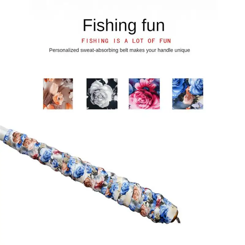 Comfort Winding Strap Sweat Absorption Fish Accessories Beautiful Sweatband Wear Resistant Fishing Supplies Soft Fishing Grip