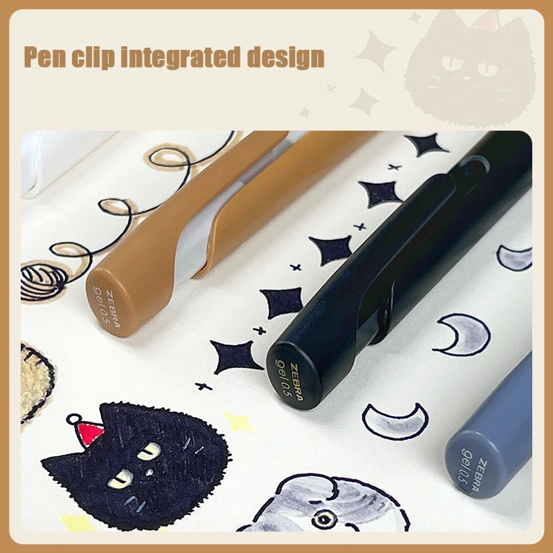 1/6pcs Zebra JJZ66 bLen Neutral Pen,limited edition for cats cute Quick Drying signing pen for homework exam kawaii stationery 5