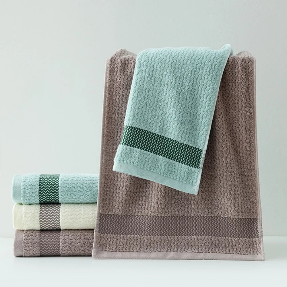 2 Towels Thickened Absorbent Towel Pure Cotton Quick Absorbent Soft Quick Dry Thickened Face Towel Size Soft Face Towel for Home 2