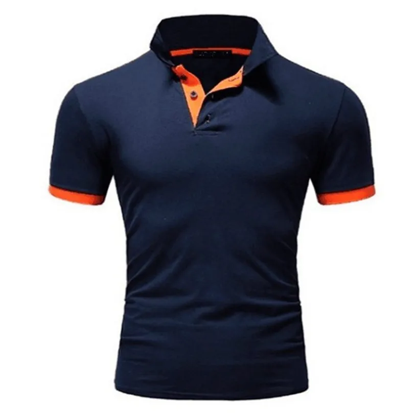 Summer Stretching Männer Shorts Ärm Polo Business Kleeder Männer T-Shirt Mark Poloen_voghion.com