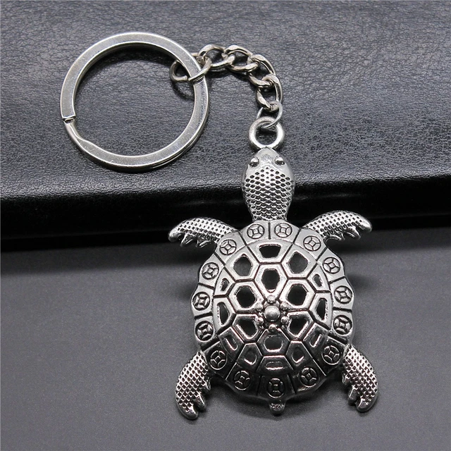 Alloy Sea Turtle Pendant Key Chain Bag Clip