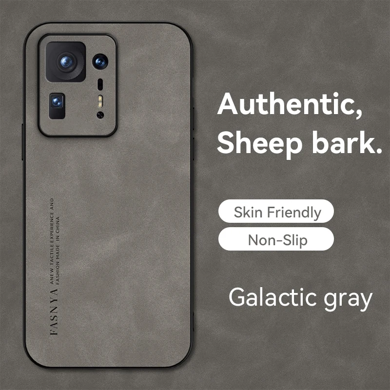 Sheepskin Leather Soft Case with Camera Lens Protection and Shockproof Bumper – Matte Finish