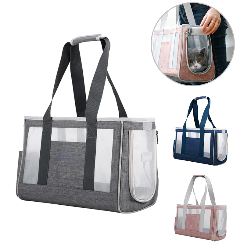 

Cat Bag Breathable Transport Pet Bag Portable Puppy Shoulder Bag Travel Bag Cat and Dog Pet Handbag Pet Supplies Accessories