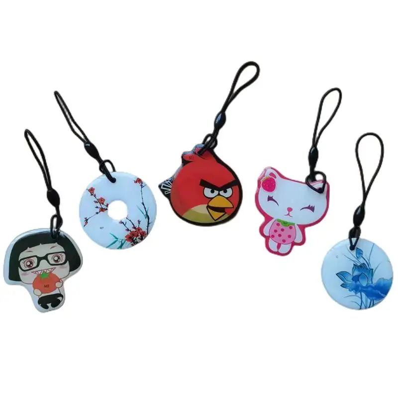 100Pcs 13.56MHz 1K S50 UID Writable Changeable NFC Keyfobs RFID Card