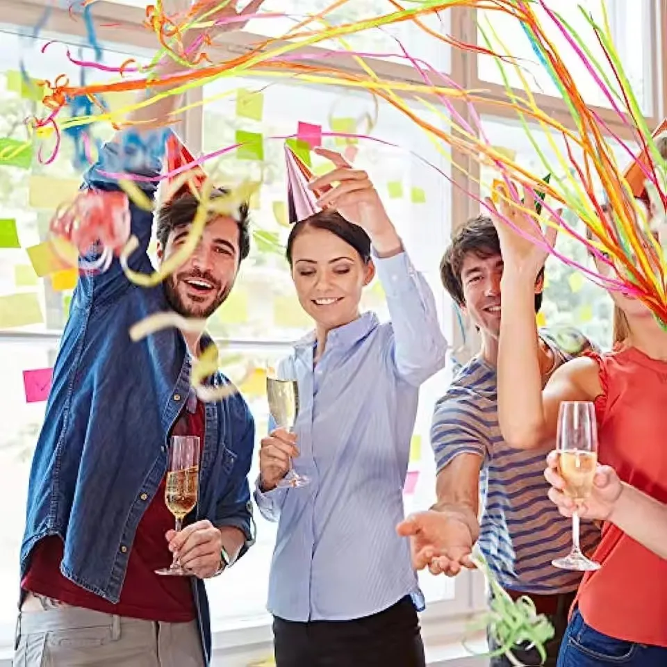 10/20pcs Colorful Hand Throw Confetti Poppers Throw Streamers Poppers No Mess Paper Crackers for Wedding Birthday Party Supplies hand throw confetti poppers