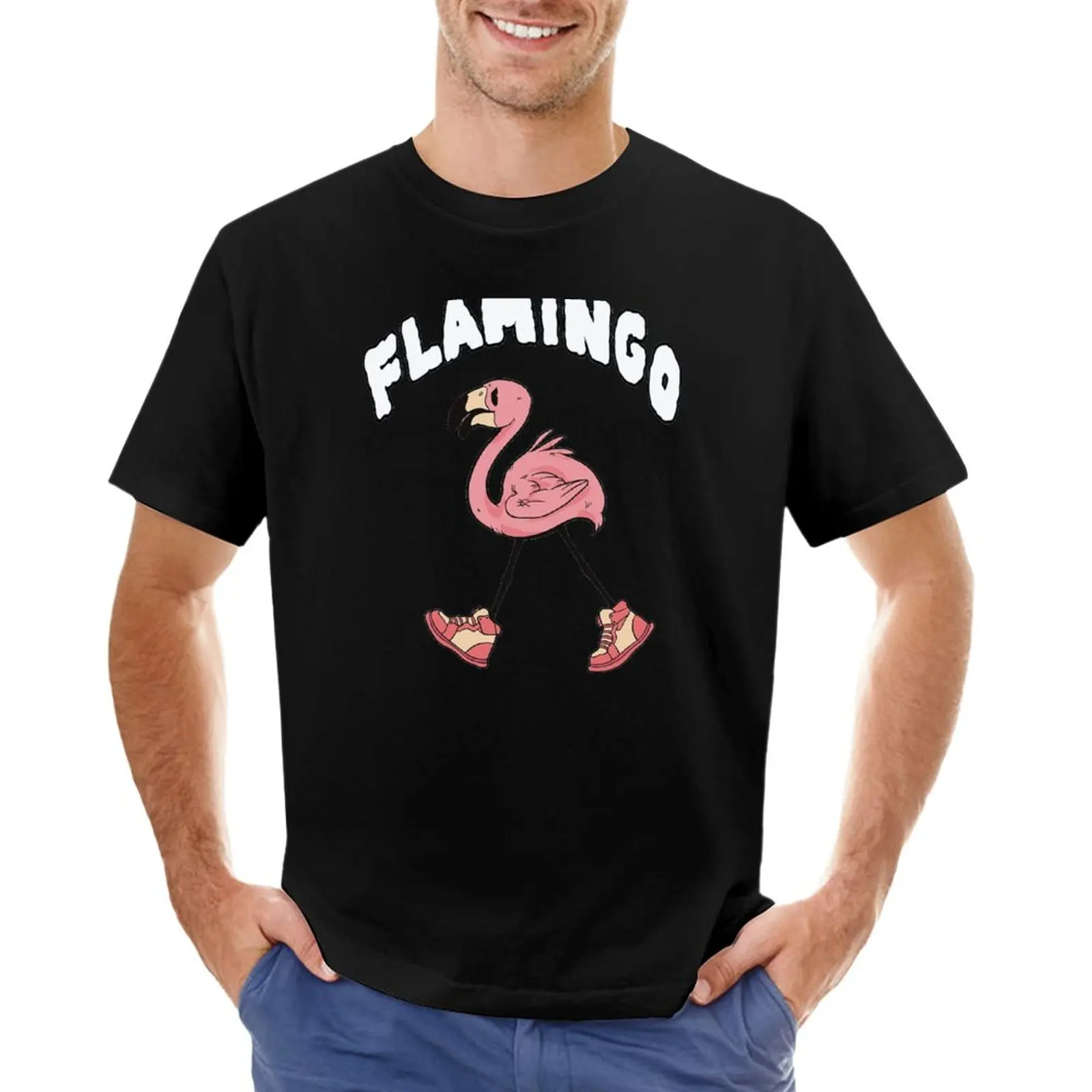 

Flamingo Boot Boy Flim Flam T-Shirt cute tops graphic t shirts quick drying shirt plain black t shirts men