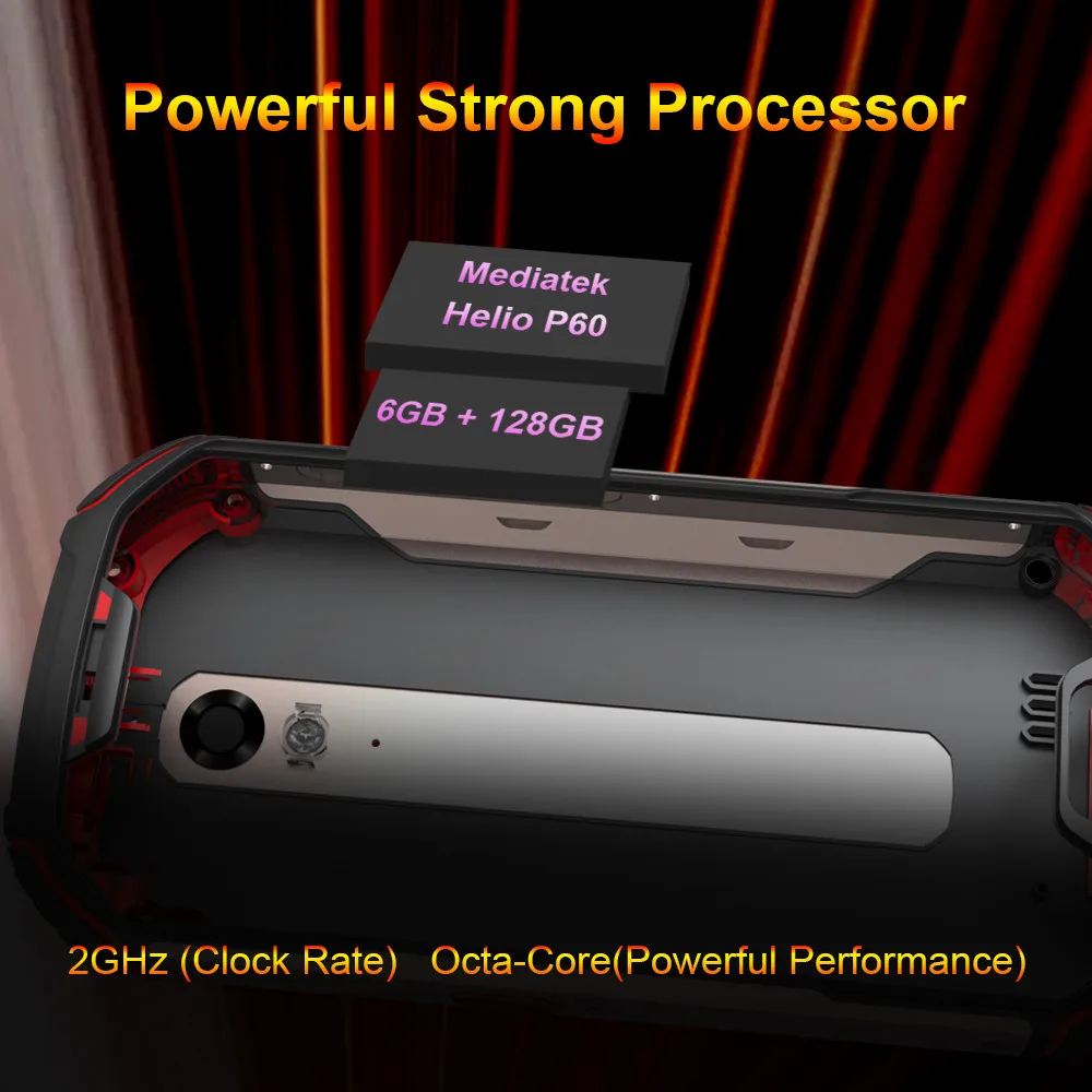 Unihertz Atom L 6GB+128GB, Rugged Unlocked Smartphone Android 11 Fast Charging 48 MP Camera 4300mAh Fingerprint Dual Sim NFC 4