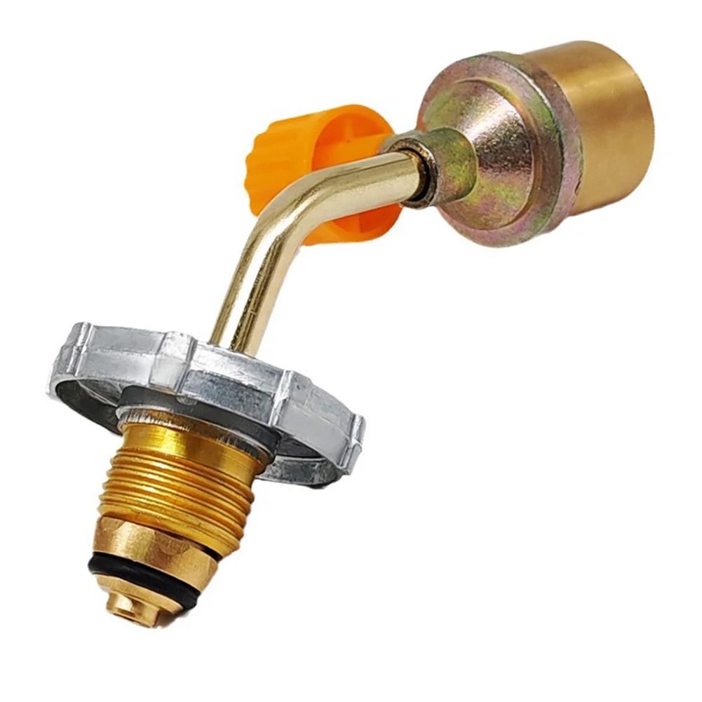 

1pc Inflatable Valve Copper Aluminium Alloy Outdoor Camping For Propane Charging Valve Air Tank Refillable Connector Adapter