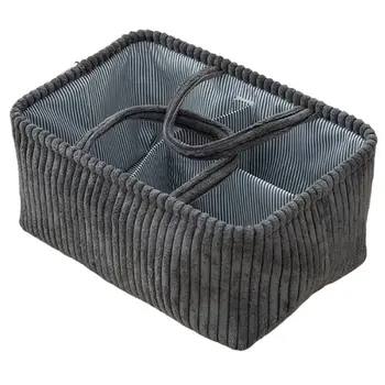 ABKW-Wet Borsa portaoggetti per pannolini, borsa in tessuto a griglia, cestino portaoggetti, borsa di grande capacità per prodotti per bambini