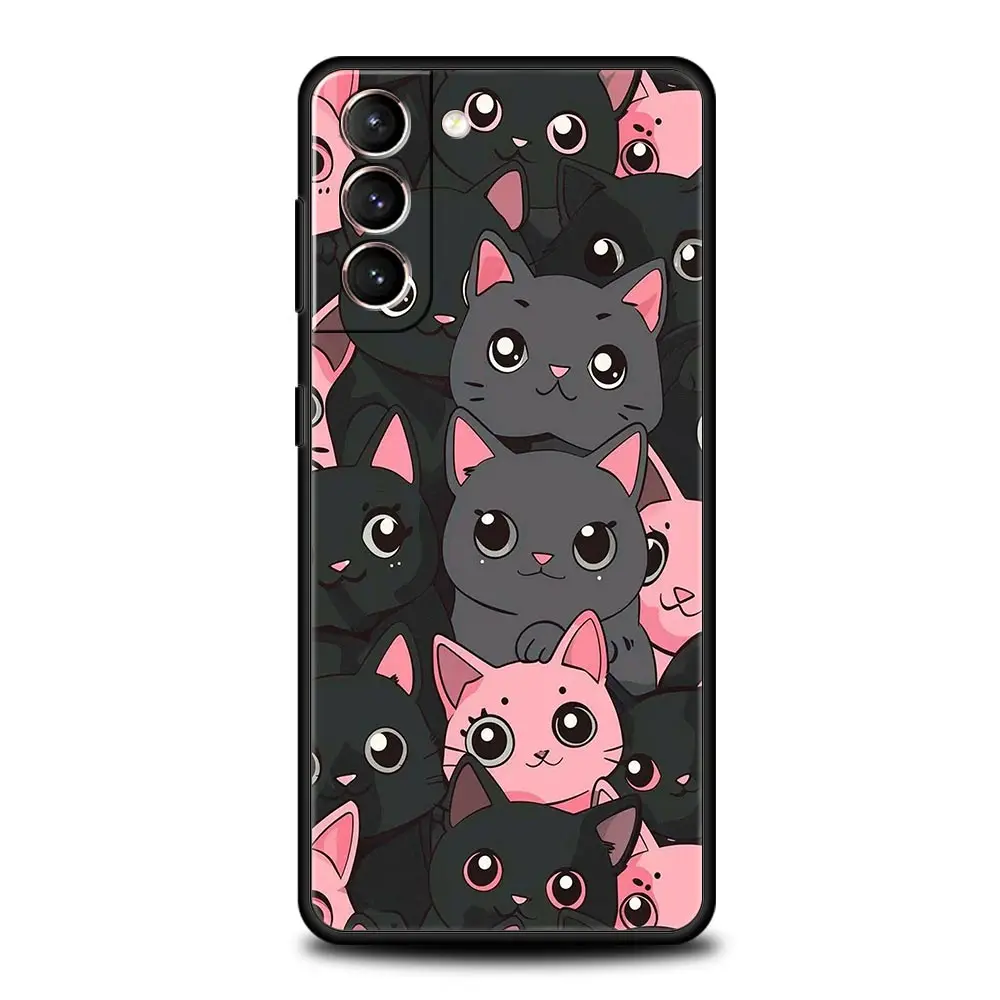 Charming Cat Soft Silicone Phone Case