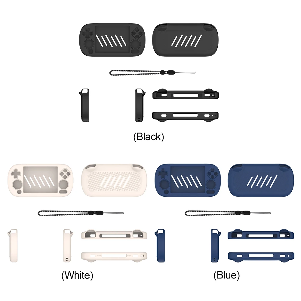 Silicone Shockproof Protector Sleeve with Lanyard for Handheld Game Console
