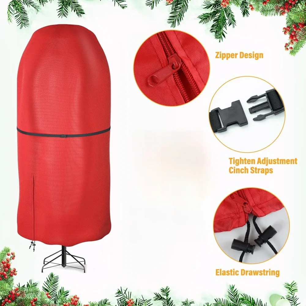 Christmas Tree Storage Bag Christmas Storage Bag for Topiary Fake Tree Durable Lightweight Easy Dust Cover Waterproof Dustproof Big Protective Cover