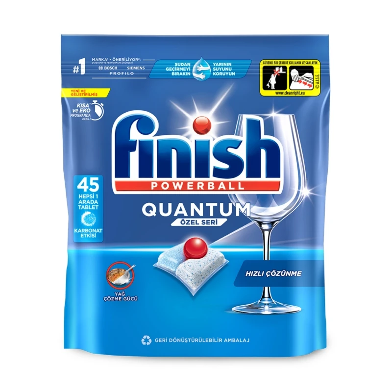 Powerball Pre-Dissolve Enzymatic Dishwasher Pods with Water-Soluble Wrapper
