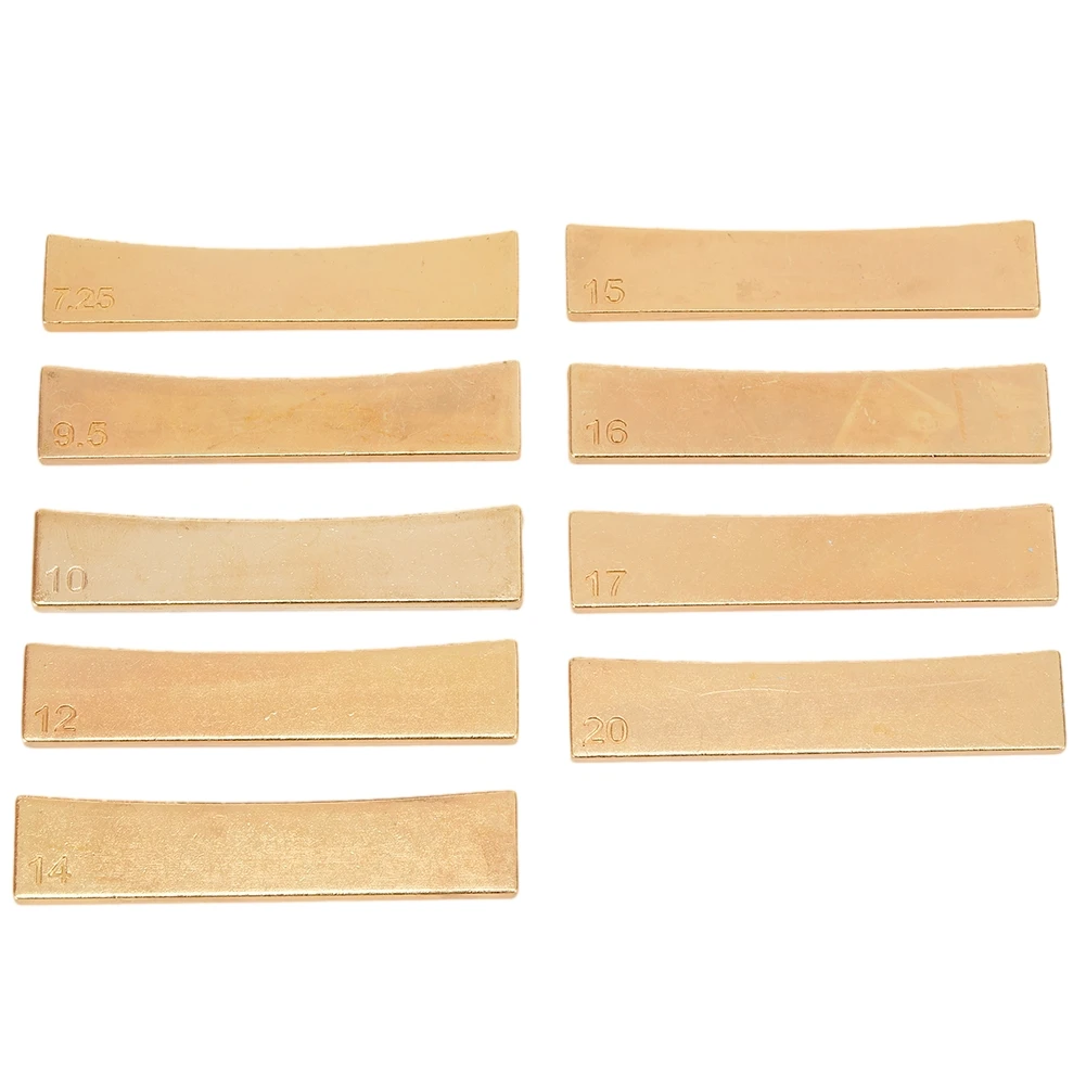 9 Size Guitar Radius Metal Fingerboard Fret Press Caul Insert Luthier Tools Accurate Fretting Electric Guitar Accessories guitar tool