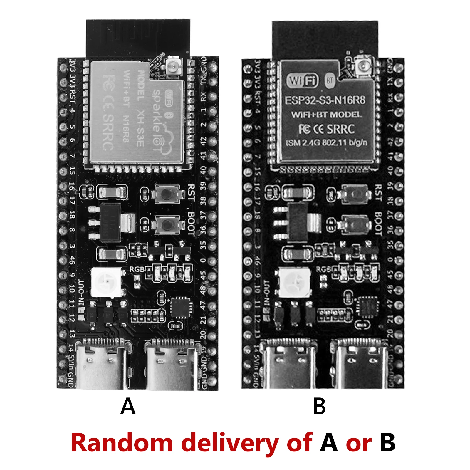 ESP32-S3 듀얼 타입-C 개발 보드 WiFi 확장 보드 2.4G WiFi 모듈 (아두이노용)