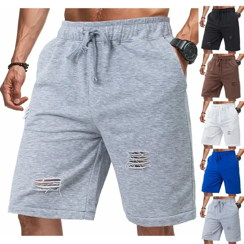 Outdoor Summer Men's Loose Casual Heavy Terry Sports Centre Shorts