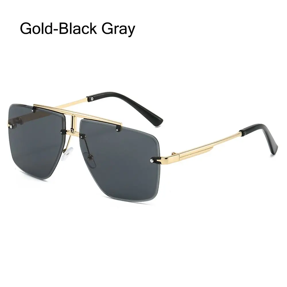 Retro Punk Square Frame Sunglasses - Anti-UV Beach Shades