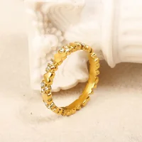 Minimalist Stainless Steel Heart Love Hollow Ring for Women Inlaid Zircon Rings Gold Color Waterproof Romantic Fashion Jewelry - Image 5