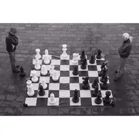 Giant Oversized Chess Set – 25" King, Premium Black & White Outdoor Pieces, Complete Game Set USA - Image 5