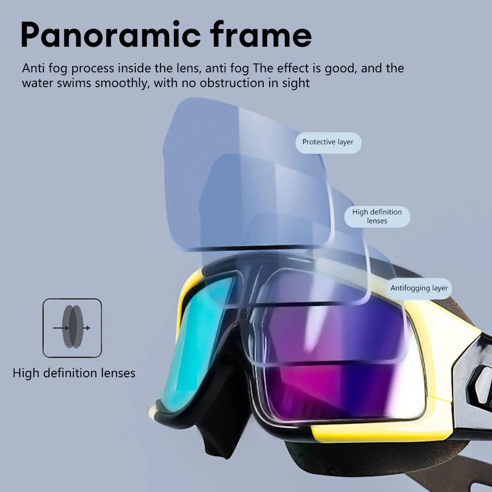 Professional Swimming goggles Color Adult Anti-fog UV Protection diving goggles Adjustable Men Women Swimming Goggles Eyewear