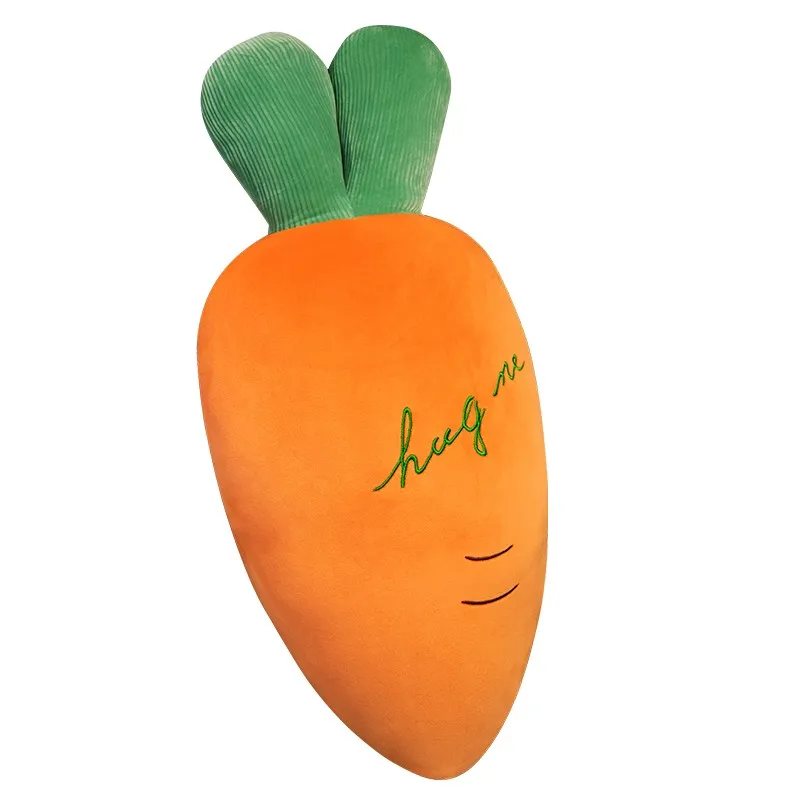 

Nice Large Size Cartoon Carrot Plush Toys Full Filling Plant Pillow Kawaii Radish Dolls Sleeping Bed Cushion For Girls Baby