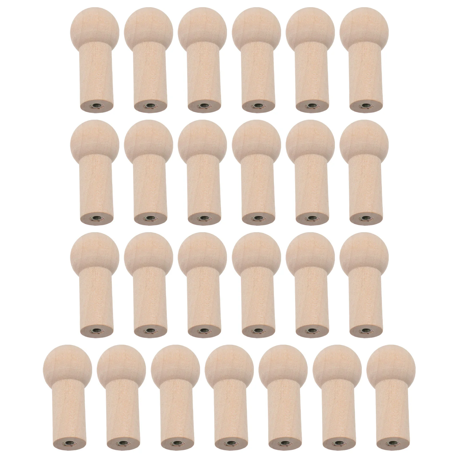 

25pcs Wooden Hook Accessories Wood Clothing Hooks Shaker Pegs 51mm*23mm*15mm