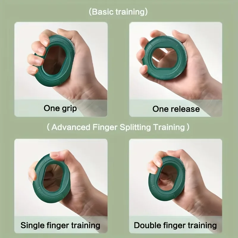 Silicone Finger Gripper Ring Hand Muscle Strengthener Ring Wrist Finger Trainer Exercise Carpal Expander Workout Fitness Device 5