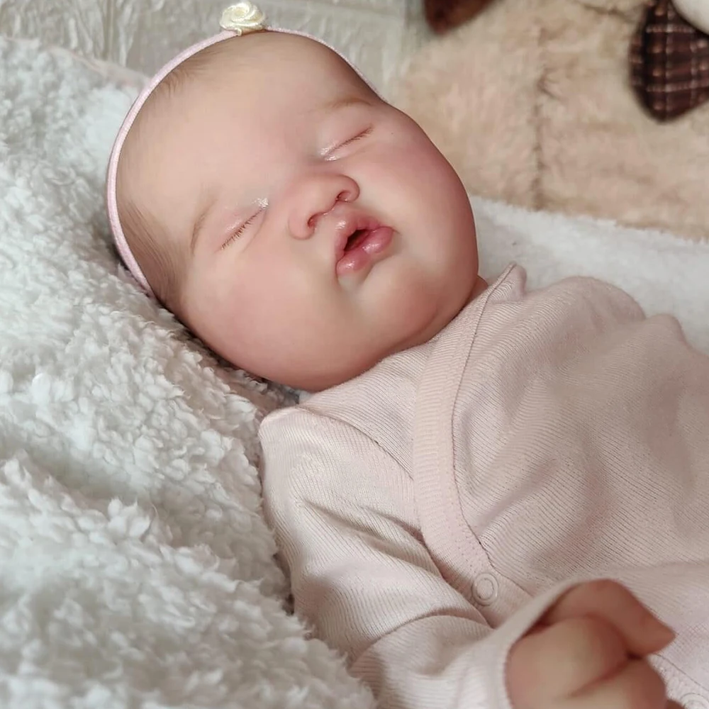 

50 cm newborn baby Silicone doll hand-made Bebe Reborn Alisha 3D skin Painted finely veins visible Children Gift Play House Toy