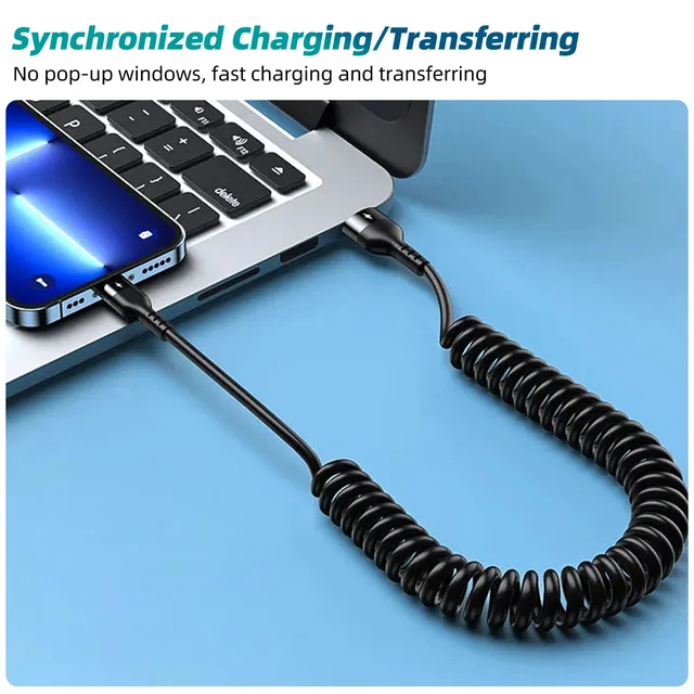 다목적 고속 충전을 위한 편리하고 내구적인 차량용 USB-C 충전 케이블