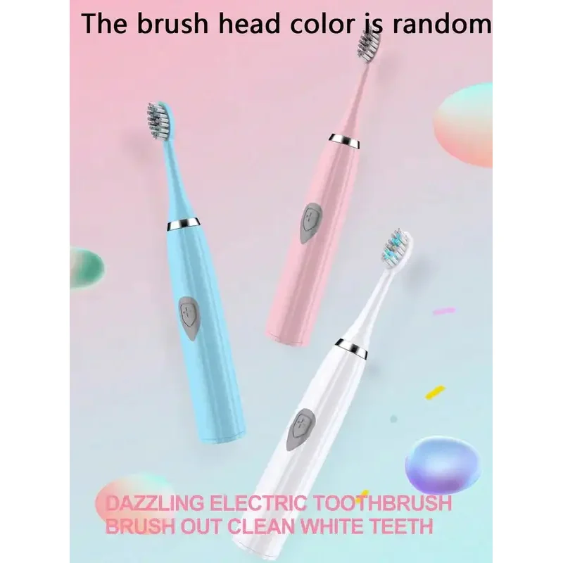 2026 New Arrival Hot Electric Toothbrush Adult Automatic Couples Set, Suitable For Home Or Travel Use, Random Brush Head Colors