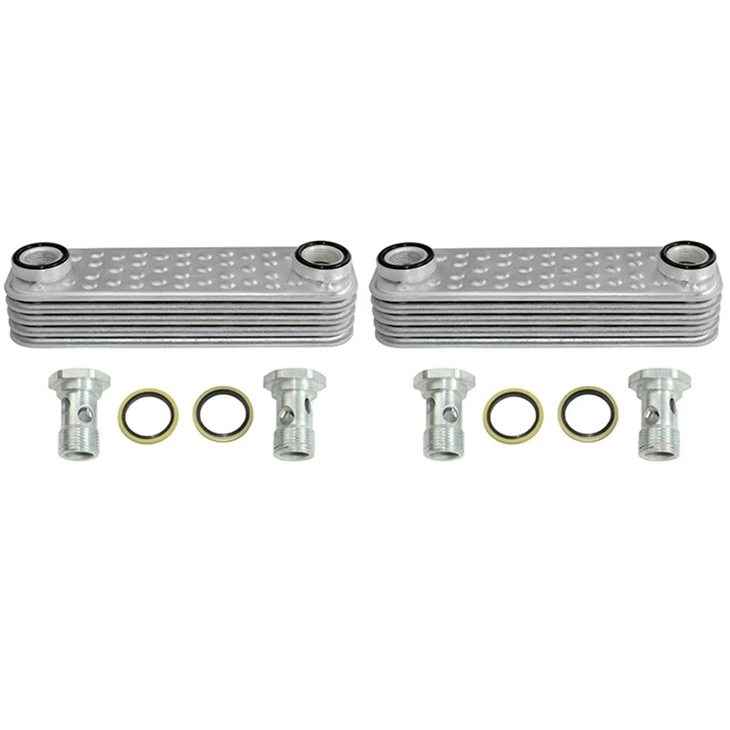 

2X Engine Oil Cooler For Land Rover Discovery And Defender TD5 Repair Kit PBC500230 ERR7220 PBC101270K PBC000100K