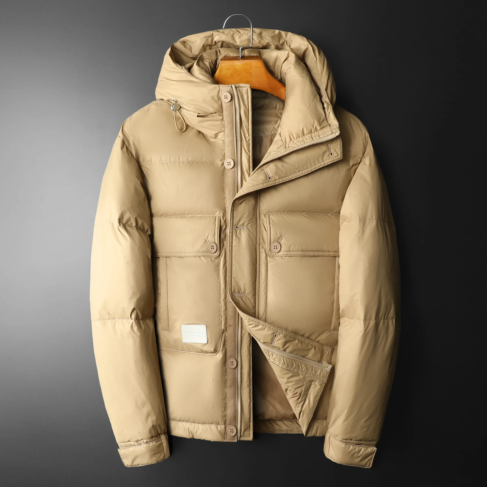 

Men's Down Jacket 2023 Winter Warm Thicken Puffer Men Coats Outdoor Windproof 90% Duck Mens Casual Parkas