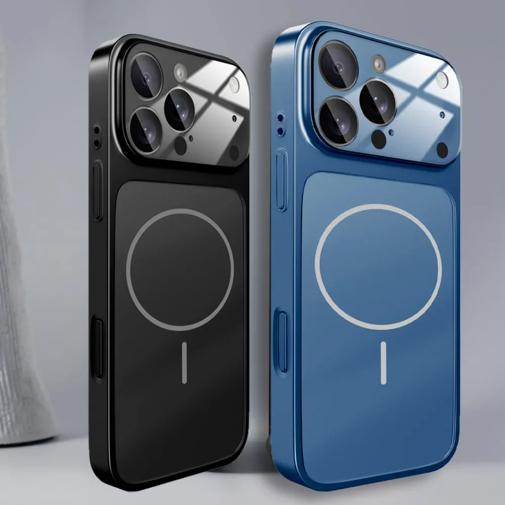 Enhanced Product Title:  
Premium Glass Nano Matte Case with Magnetic Wireless Charging Compatibility
