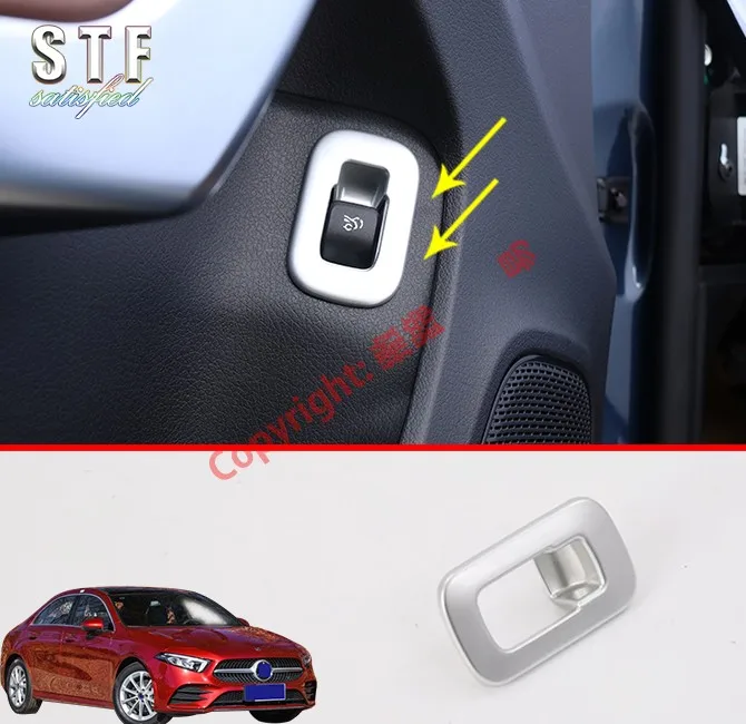 

ABS Pearl Chrome Trunk Lid Switch Cover Trim For Benz A Class W177 2019 2020 Car Accessories Stickers