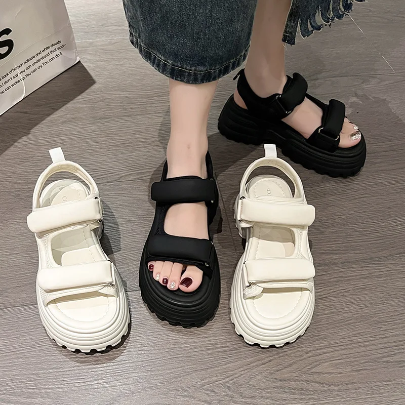 Summer Women Platform Sandals Beach Chunky Sandals Female Roman
